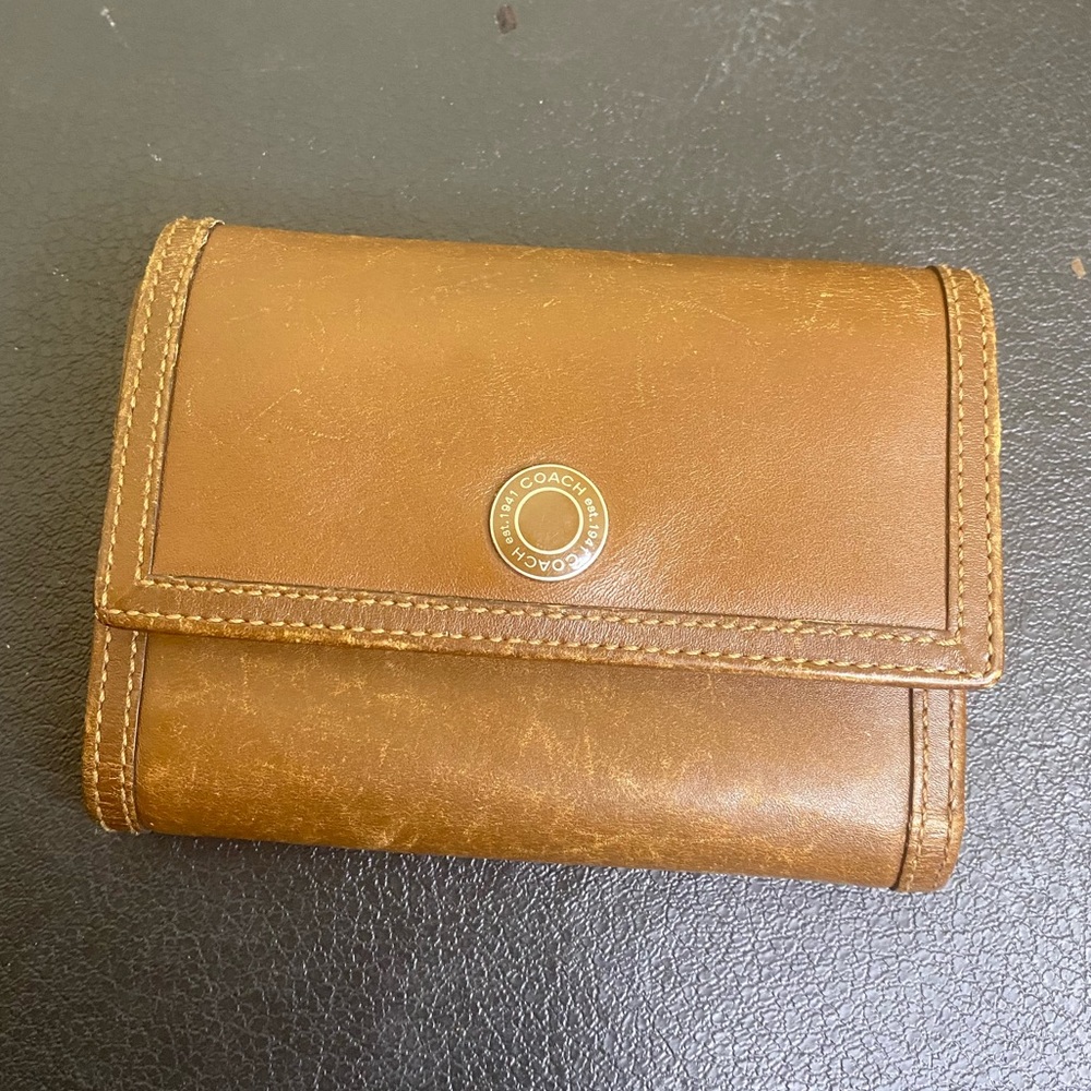 Coach leather wallet